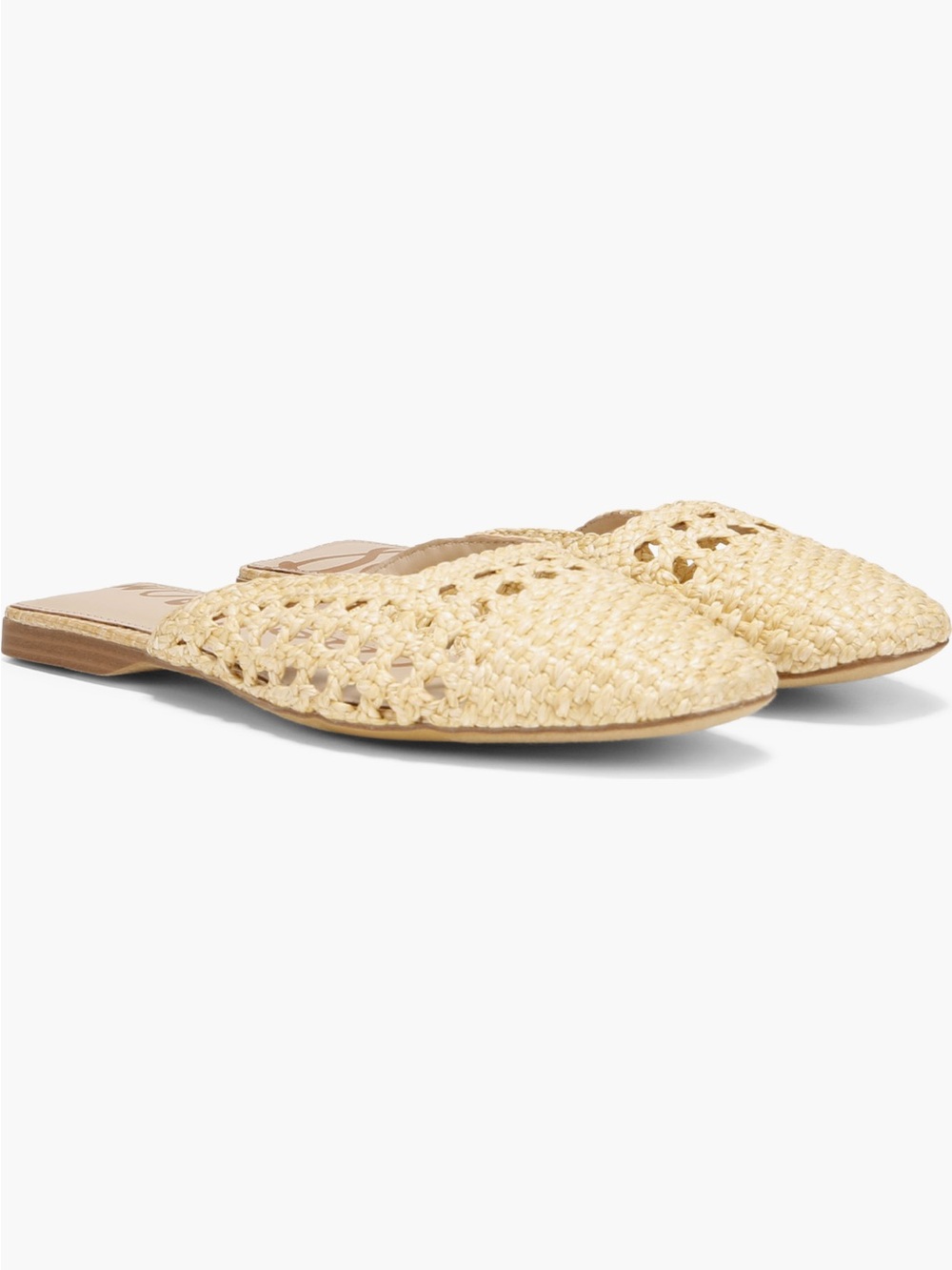 NEW Sam Edelman Nola Woven Mule in Bleached Beechwood - Picture 7 of 11